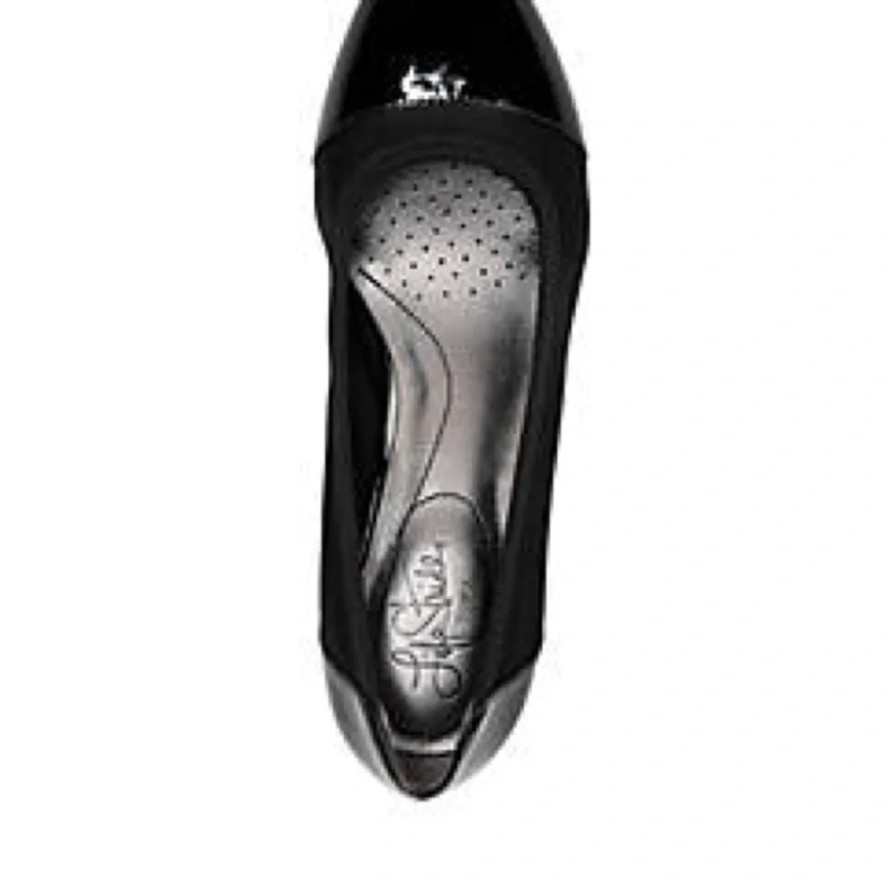 NWT CLASSIC LIFE STRIDE Black Patent Wedges Womens Shoes 8.5 M NIB Make Fair off - Picture 2 of 13